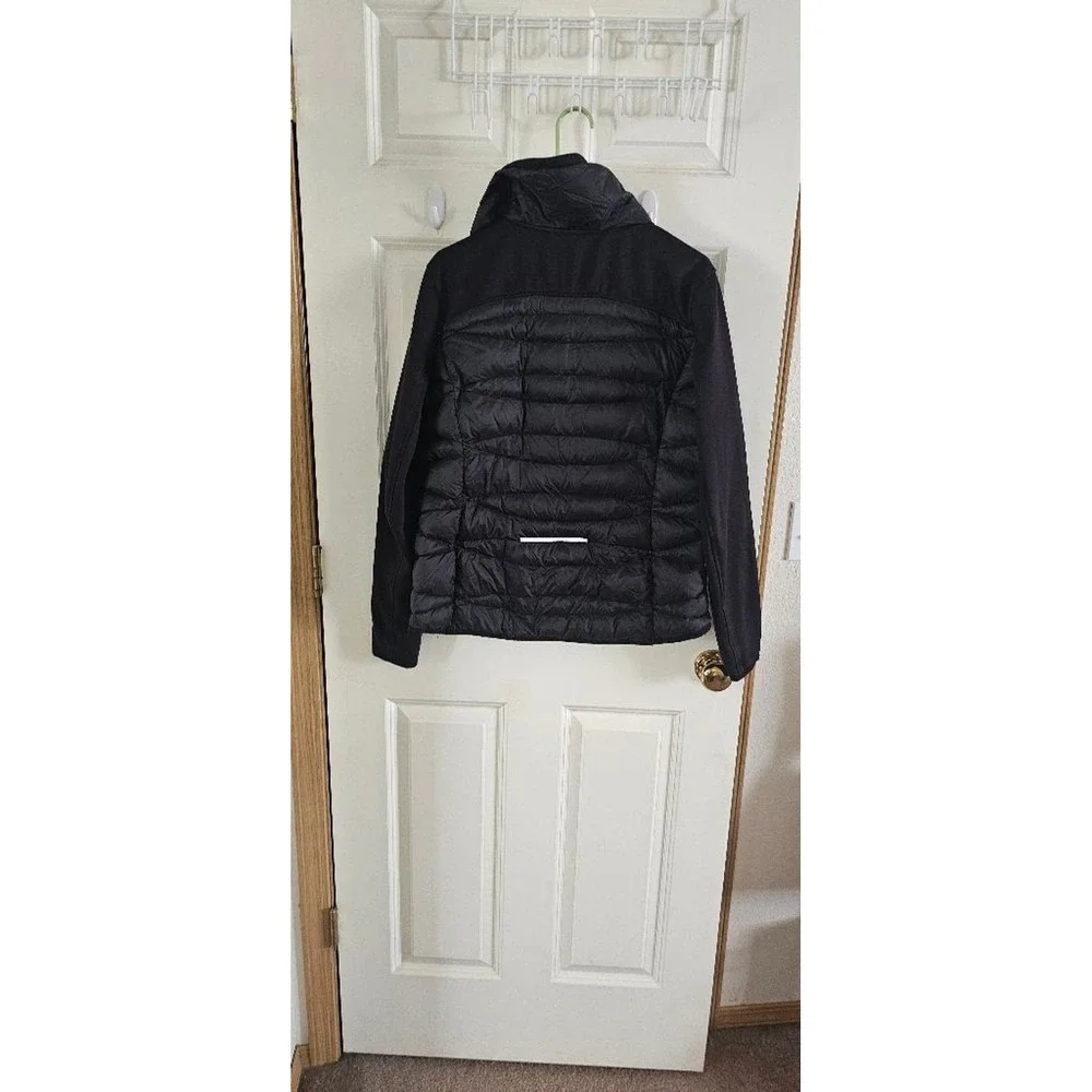 Michael Kors Women's Black Puffer Jacket XL with thumb holes